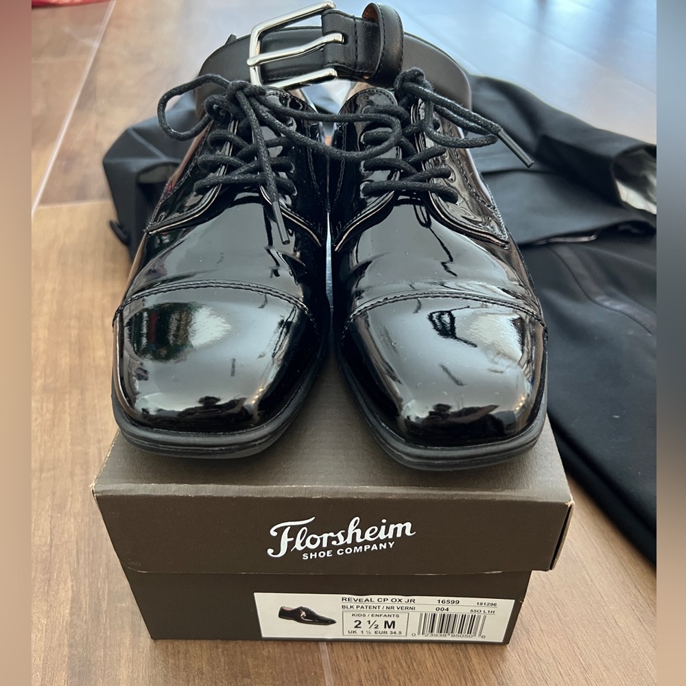 Boys Florsheim Reveal Cap Toe Oxford, Jr. Tuxedo Shoe